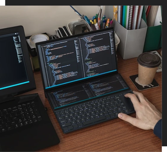 一つのパソコンの写真